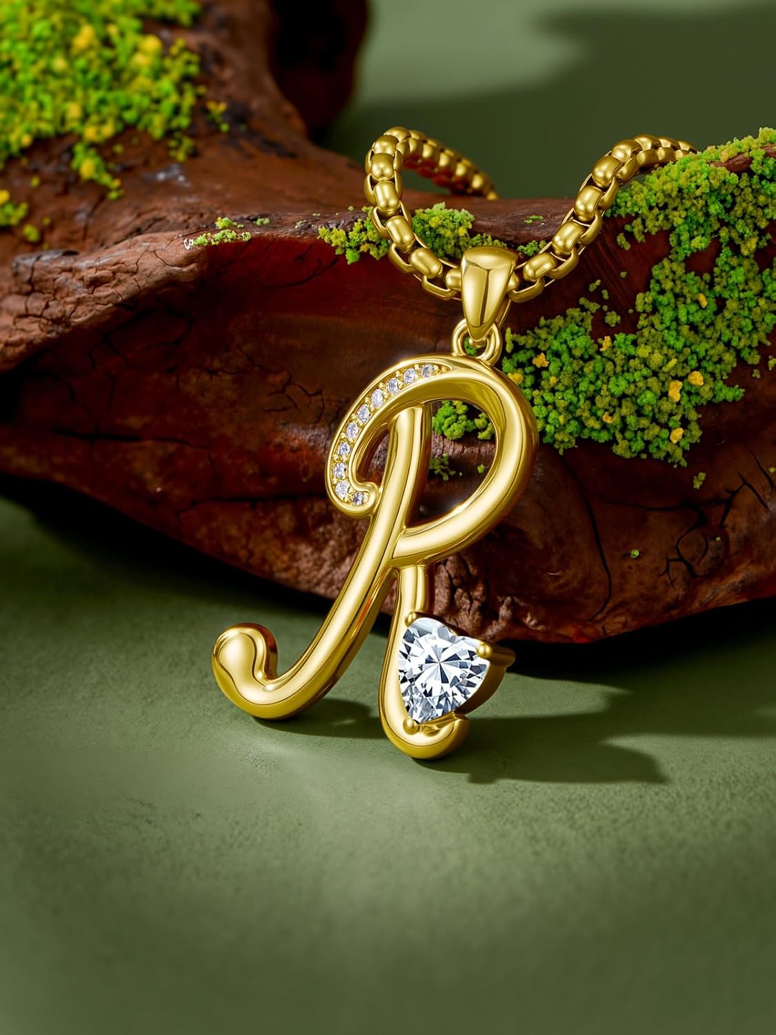 Mothers Day Gifts for Women, 18k Gold Initial Necklaces, Simple Alphabets Letters Birthstone Pendant, Name Jewelry with Luxurious Gift Box, Anniversary Birthday Gift for Mom Wife Daughter Her