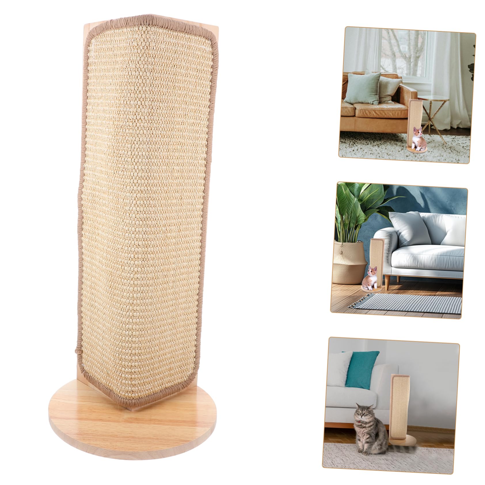 ibasenice Rascador de Sisal Natural para Gatos Protector de Esquina para Sofá, Almohadilla Resistente al Desgaste para Muebles, Adecuado para Proteger Paredes y Sofá de Arañazos de Gato