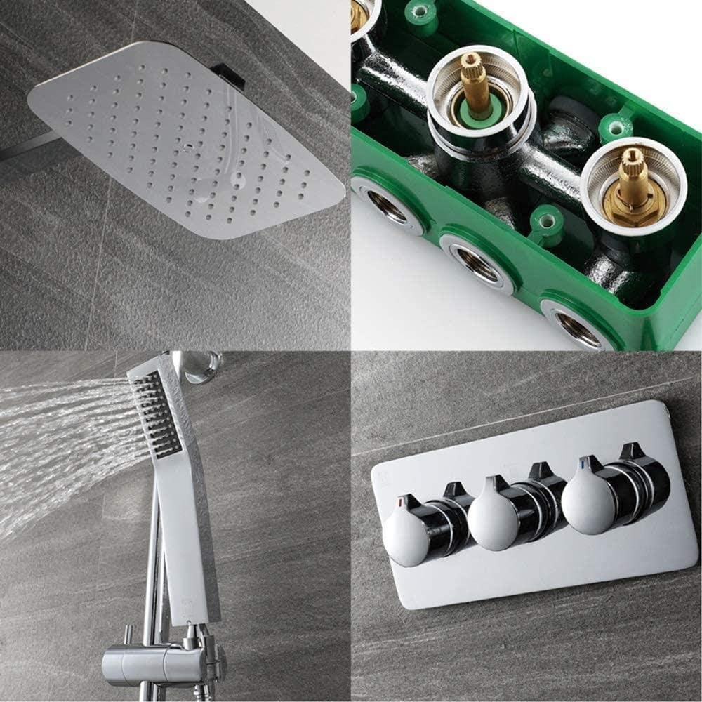 Concealed Shower Shower Wall Type Two Function Hot and Cold 200 * 300 Shower Top Spray Set Beautiful Practical Shower Set