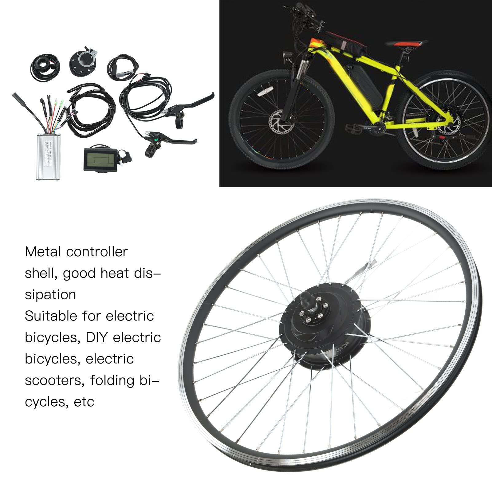 Amazon | バイクモーターホイールキット、アルミ合金ハブバイク修正