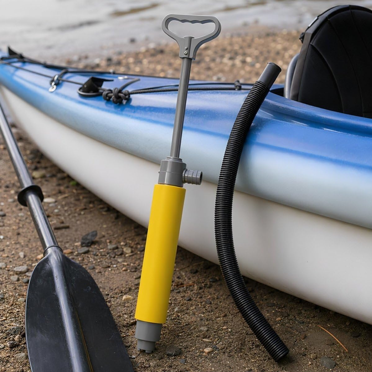 Cabilock 2 Stück Manuelle Bilgenpumpe für Boot, Kajak und Kanu, Gelb,