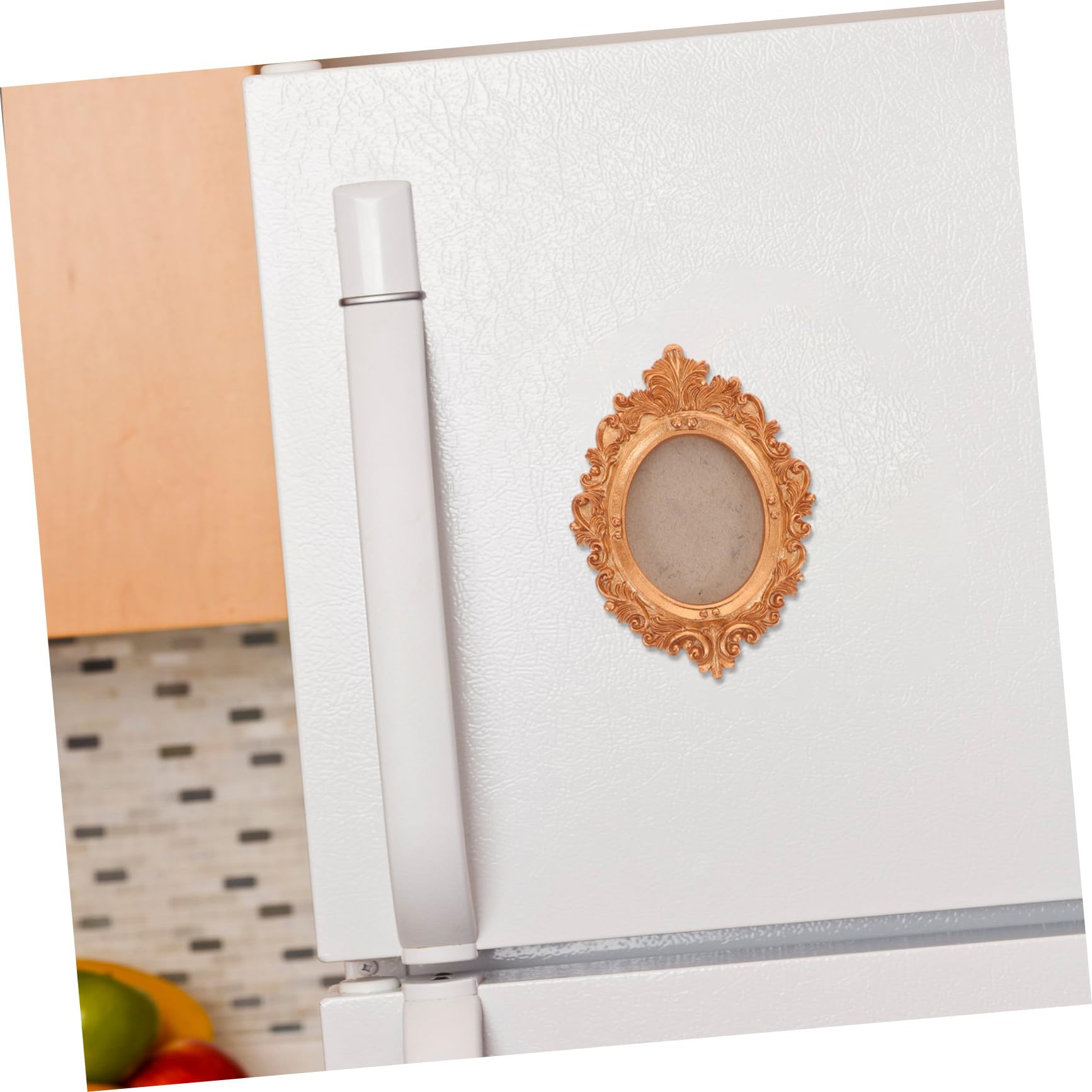 TOYANDONA 5 Szt. Częściowy Magnetycznych Zdjęcia z Muszlami i Suszonymi Kwiatami Owalne i Prostokątne Ramki Magnetyczne Lodówkę Złoty Design Do Wyświetlania Pamiątek z Podróży