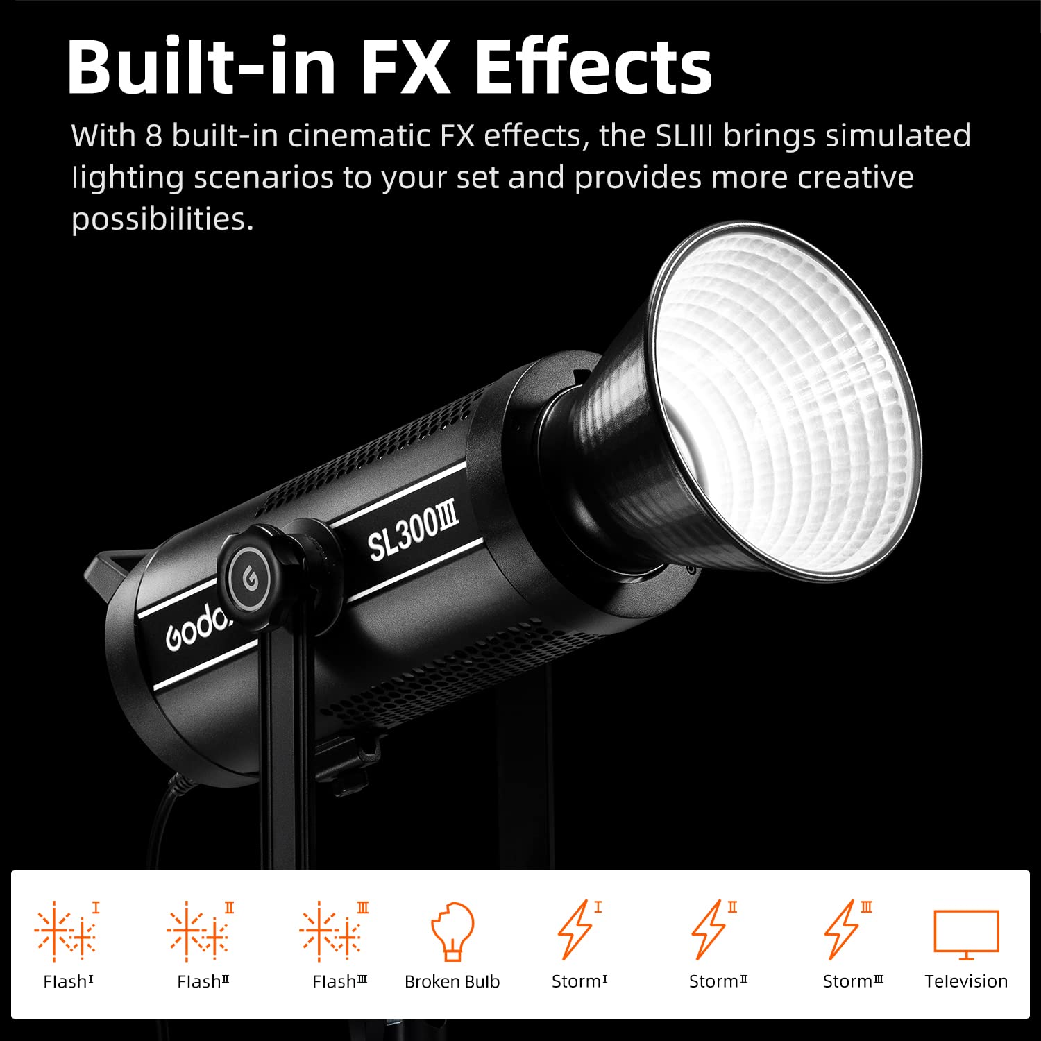 Amazon | Godox SL300III 330W(MAX.) LED ビデオ写真撮影用ライト 