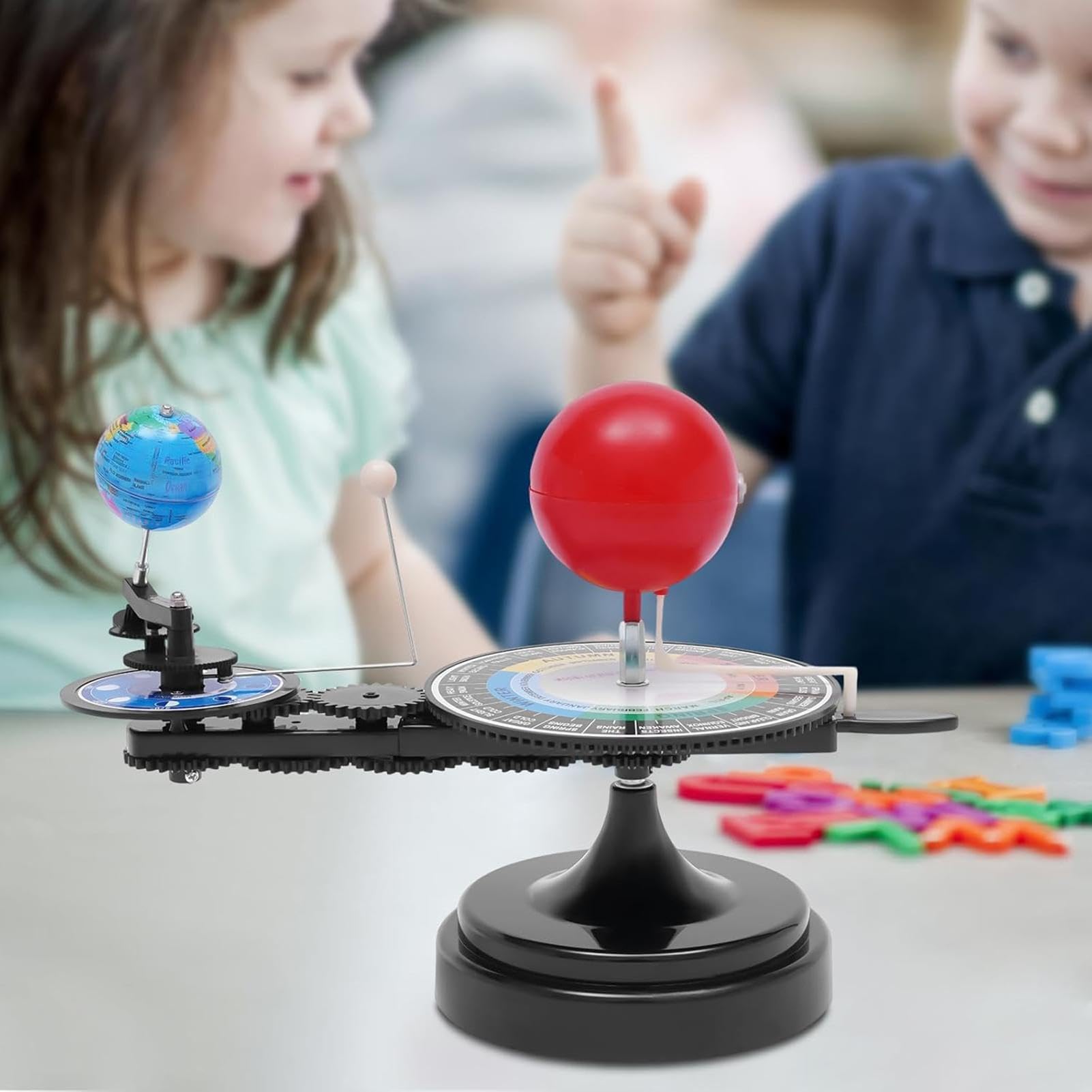 ERD‑Mond, giocattolo educativo del solare, in ABS e metallo, educativo | scientifico per bambini e studenti, orbitale preciso per lezioni di astronomia