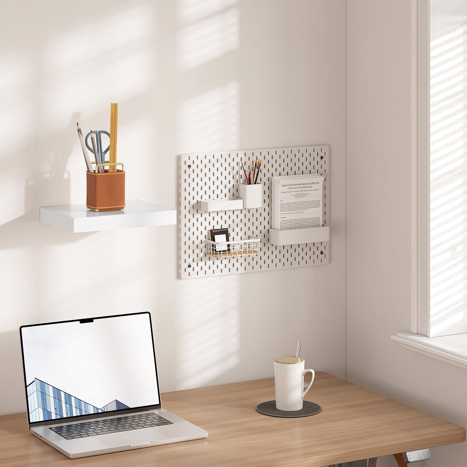 Zwevende planken aan de muur - zwevende plank voor wandmontage - houten