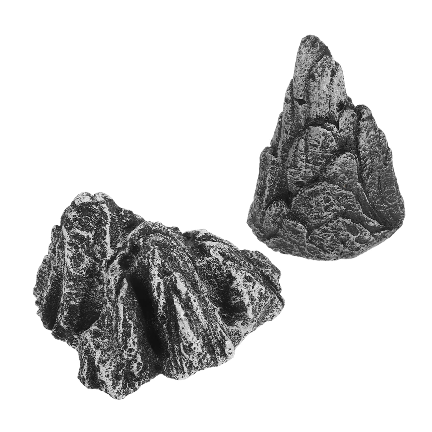 CIMAXIC Aquarium Decoration Stone 2 Rock Statues Zen Garden Accessories for Decor Office Aquarium Landscape