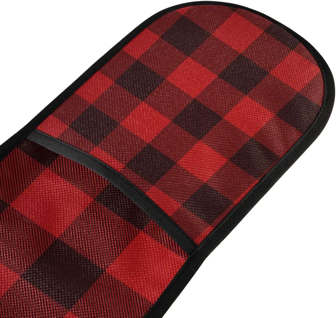 ZZXXB Red and Black Buffalo Plaid Double Oven Mitt Heat Resistant Non-Slip Kitchen Gloves Extra Long 7" x 35" for Cooking Baking Barbecue Grilling - Image 3
