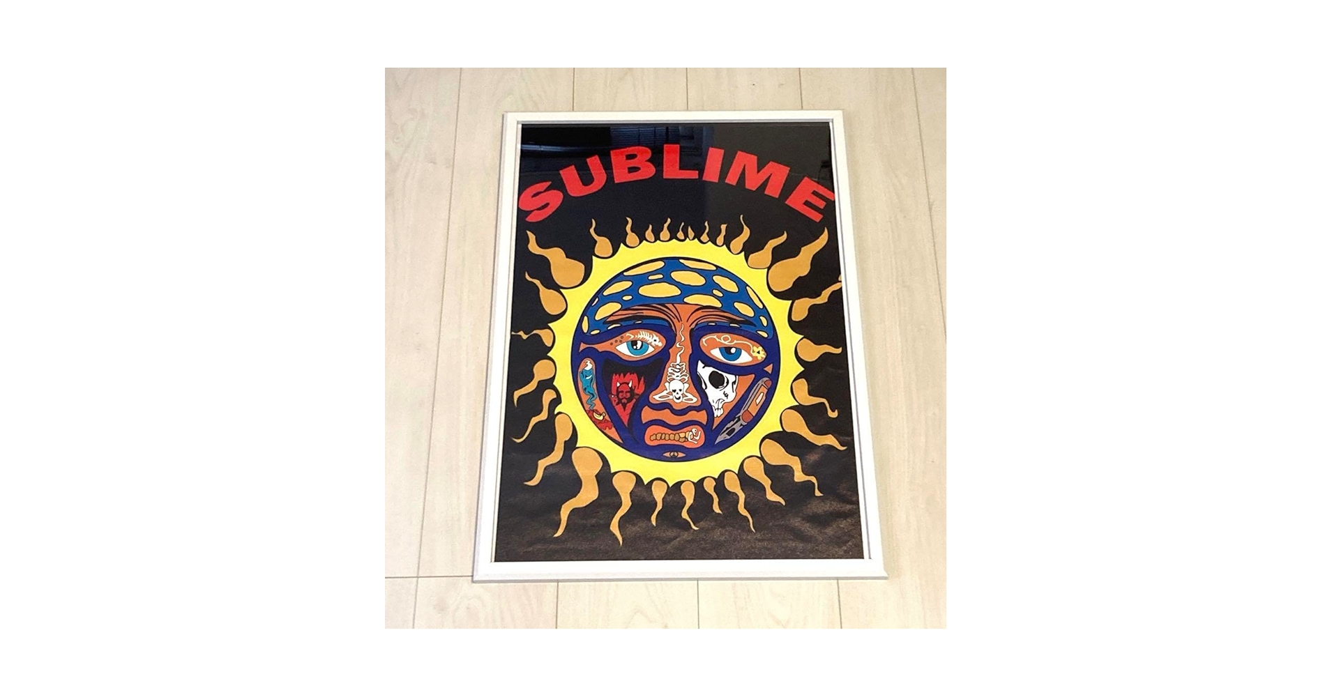 Amazon.co.jp: 【額縁付き】 sublime サブライム 太陽デザイン A2