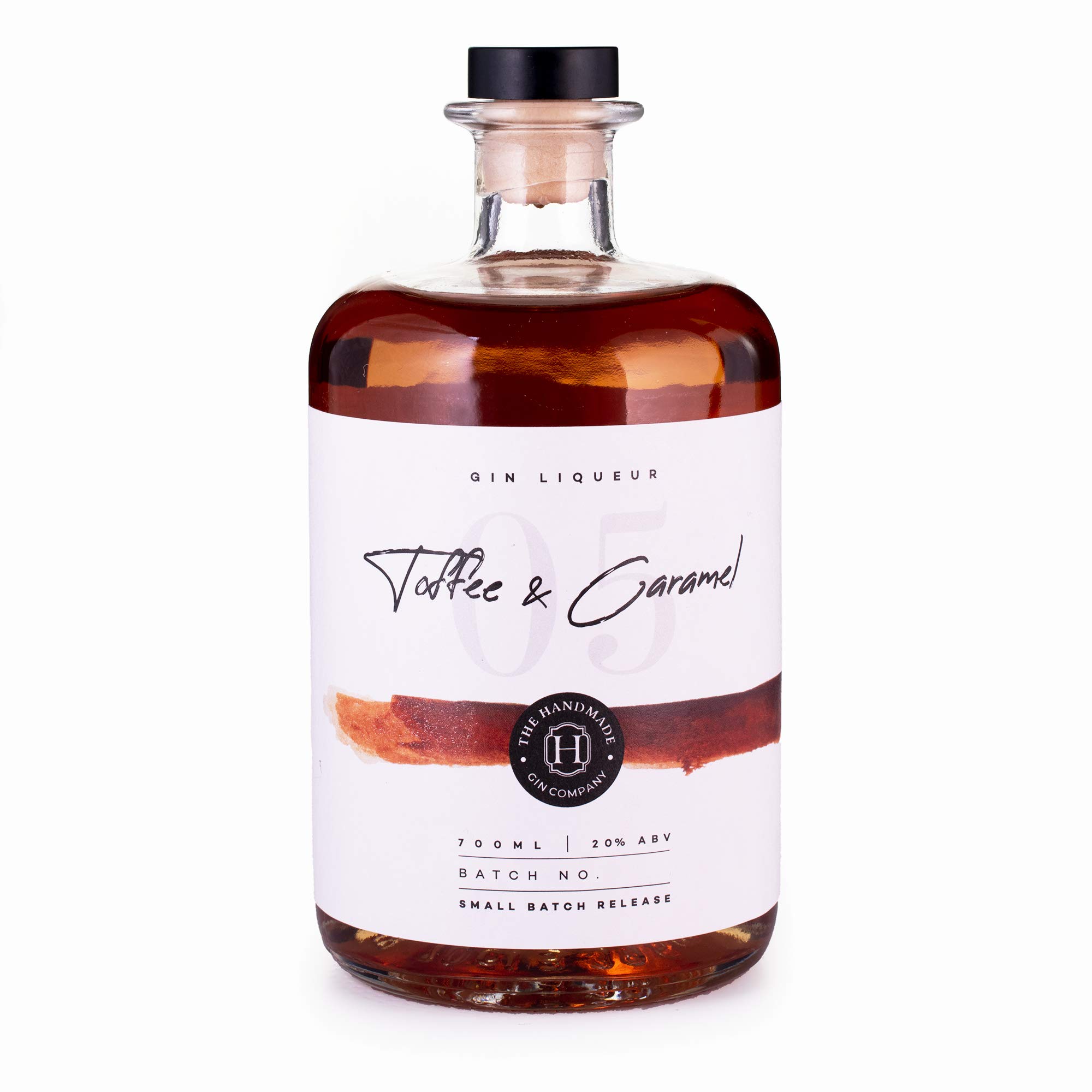 Toffee & Caramel Handmade Gin Liqueur 70cl - Smooth Premium Craft Gin - 20% ABV