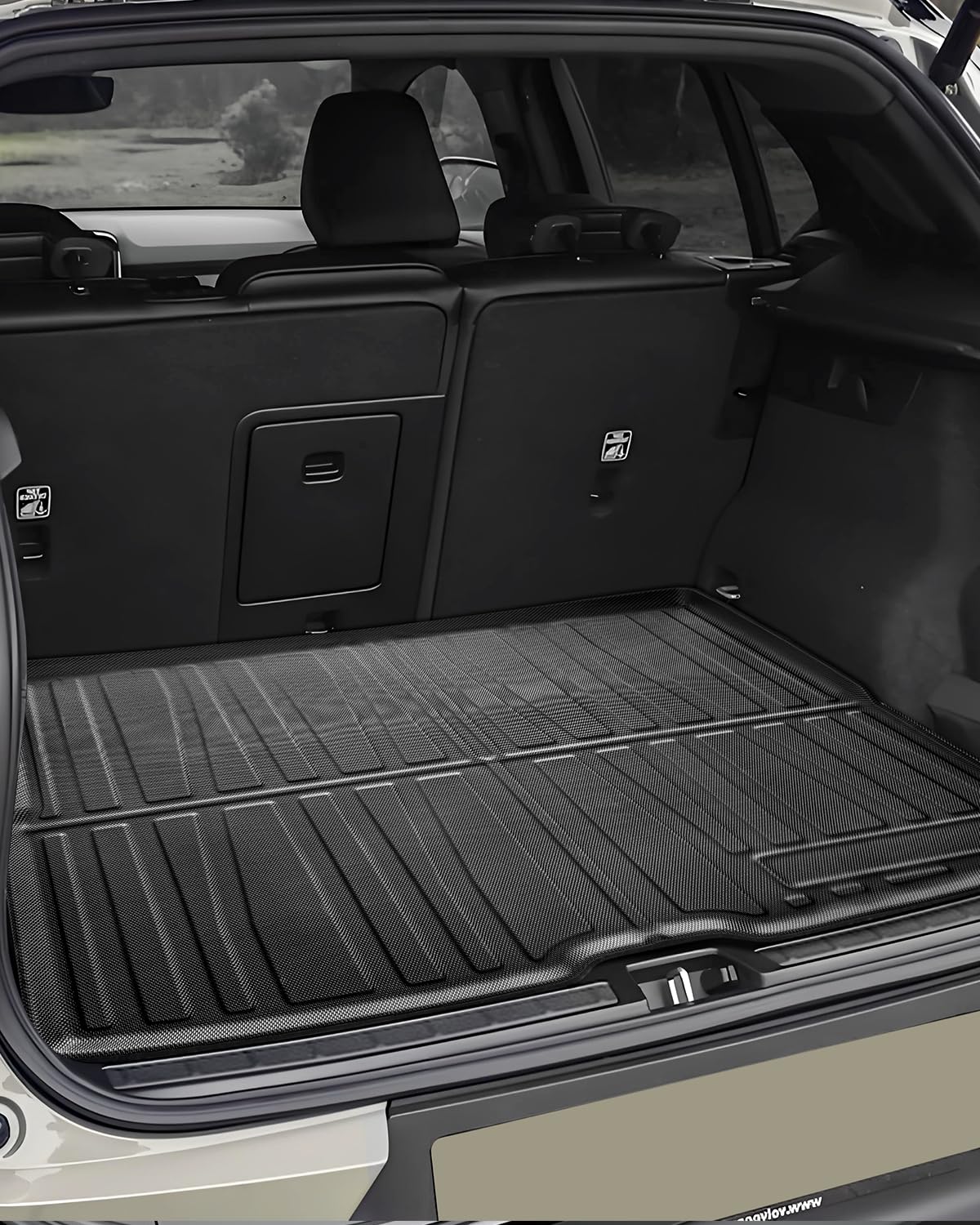 Tappetini per Bagagliaio per Volvo XC40 2026 2025 2024 2023 2022 2021 2020 2019 2018, XC40 Tappetino Baule Originale TPE Tappeti Bagagliaio Posteriore con Bordo Alto, Accessori Impermeabili