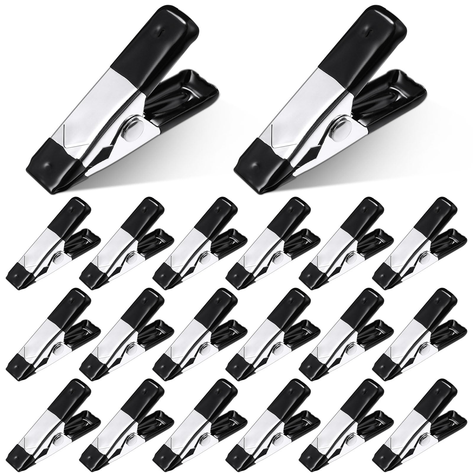 Honeydak 100 Pcs 2 Inch Mini Metal Spring Clamps Bulk 3/4 Inch Jaw