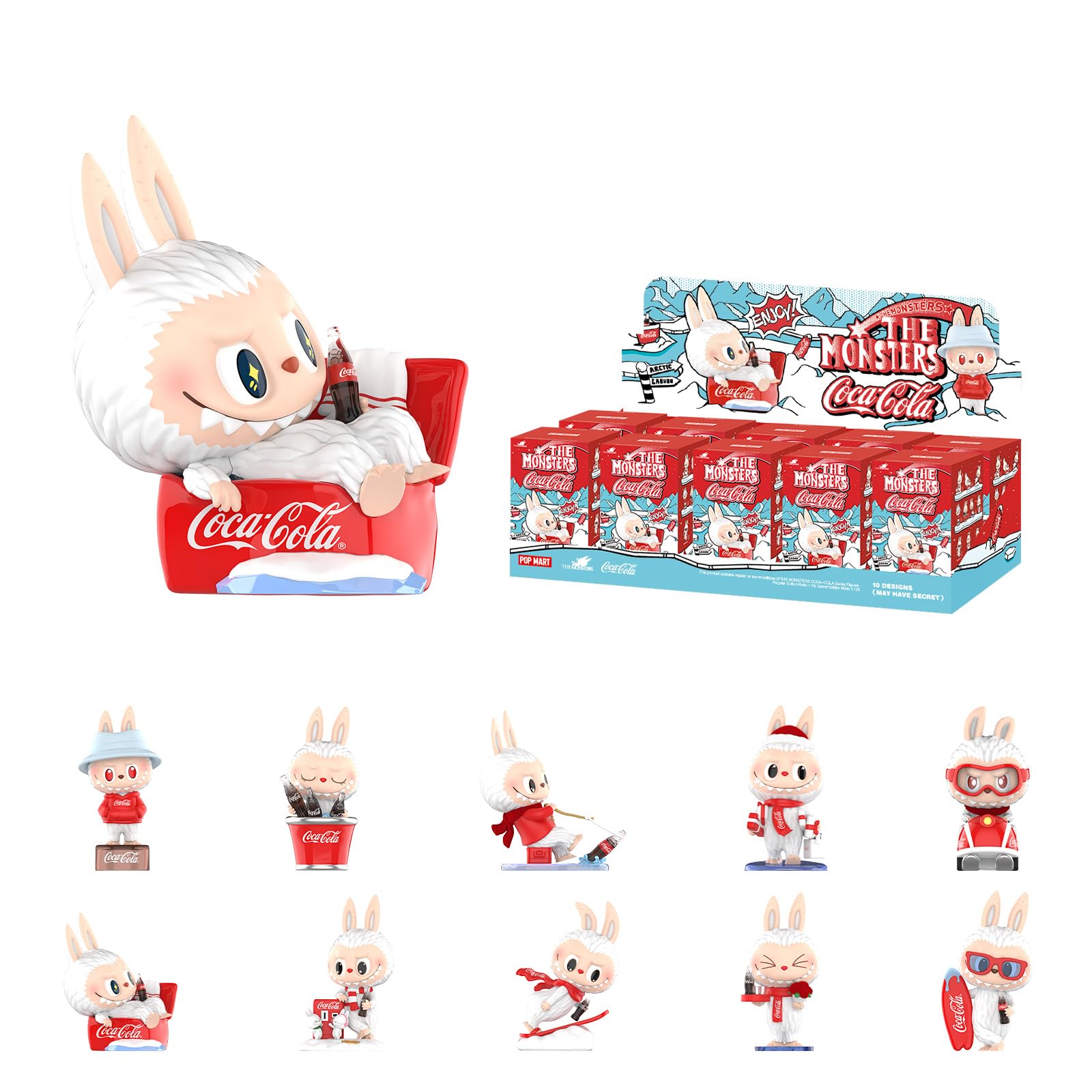 Amazon.com: POP MART The Monsters Coca-Cola Series, 10PCs Blind