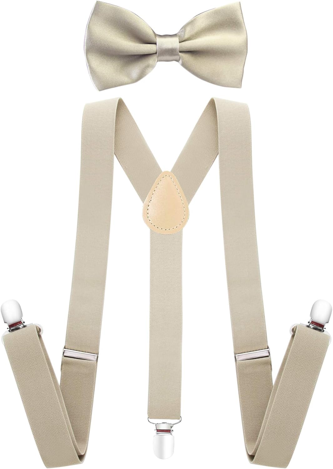 BABEYOND 1920s Mens Gatsby Costume Accessories Set 30s Panama Hat Elastic Y-Back Suspender Pre Tied Bow Tie Pocket Watch and Plastic Cigar (Beige Set) : Clothing, Shoes & Jewelry