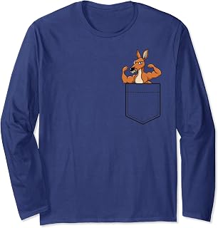 Muscle Roo Flex: Pocket Kangaroo Long Sleeve T-Shirt