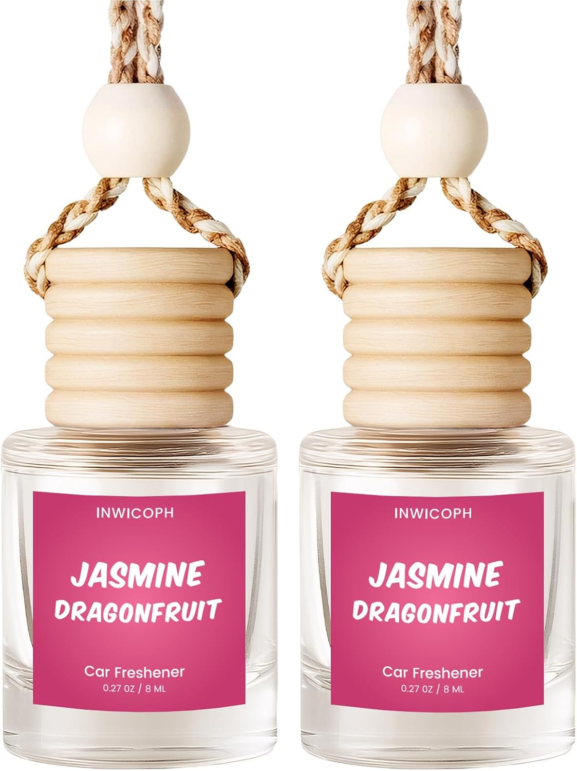 Jasmine Dragonfruit Car Air Freshener 2 Pack Hanging Diffuser