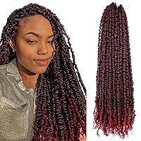 Vista 21 de BOHOBABE Cabello de Ganchillo Pre-retorcido Passion Twist de 14 Pulgadas Cabello Corto Ombré Gris Pre-enrollado de Ganchillo Passion Twist