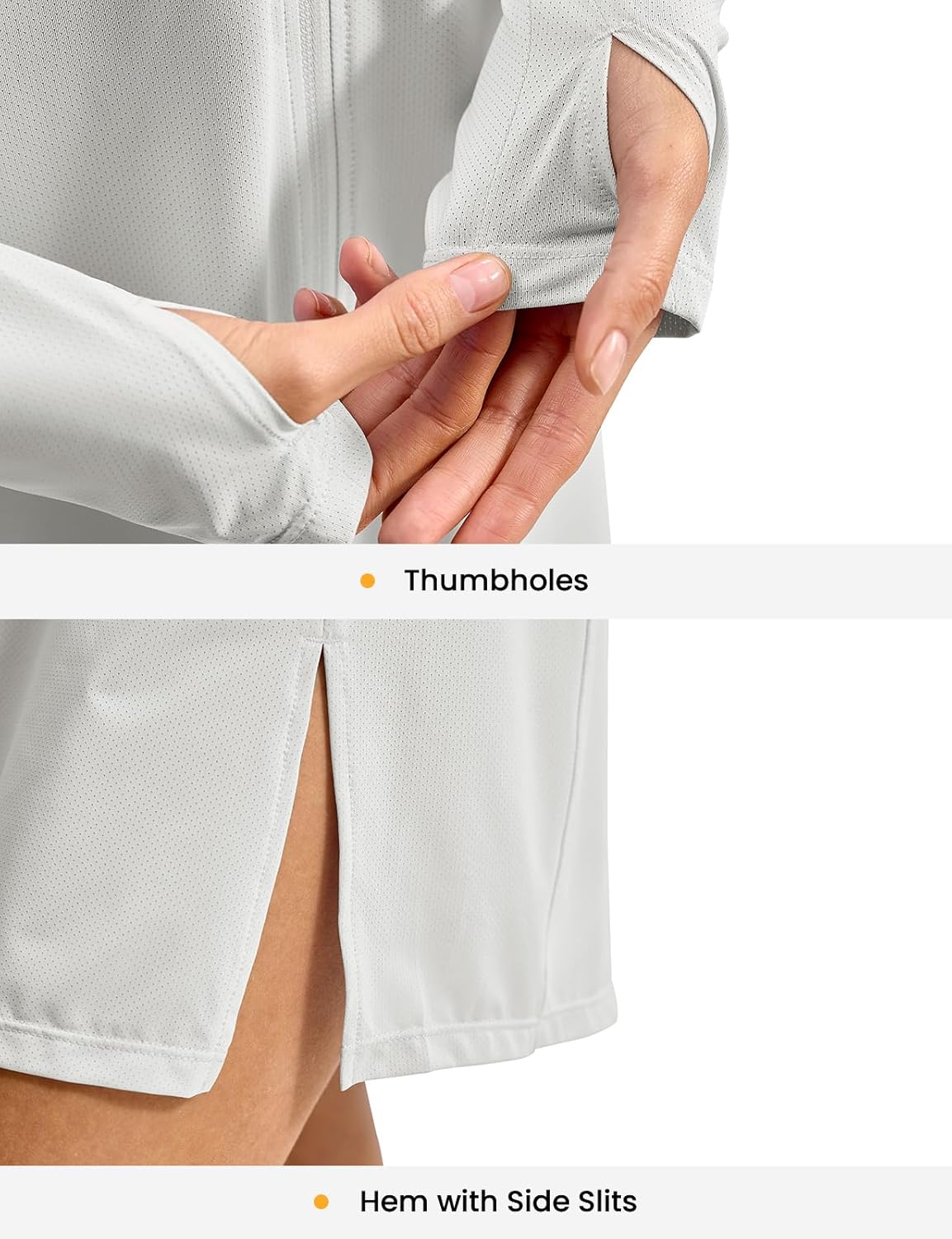 Rdruko Women's Swimsuit Cover Ups, UPF50+ Long Sleeve Beach Vacation Bathing Suit SPF Zip Hooded Shirts Lightweight Quick Dry - Image 6