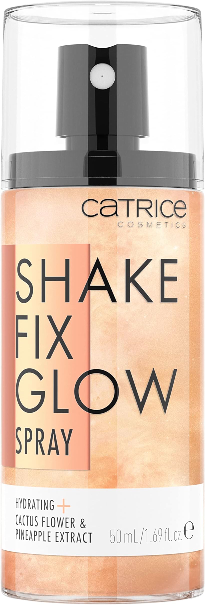 Catrice | Shake Fix Glow Spray | Sets Makeup and Hydrates Skin | Made With Cactus Blossom and Pineapple Extract | Oil Free, Paraben Free, Gluten Free | Vegan & Cruelty Free
