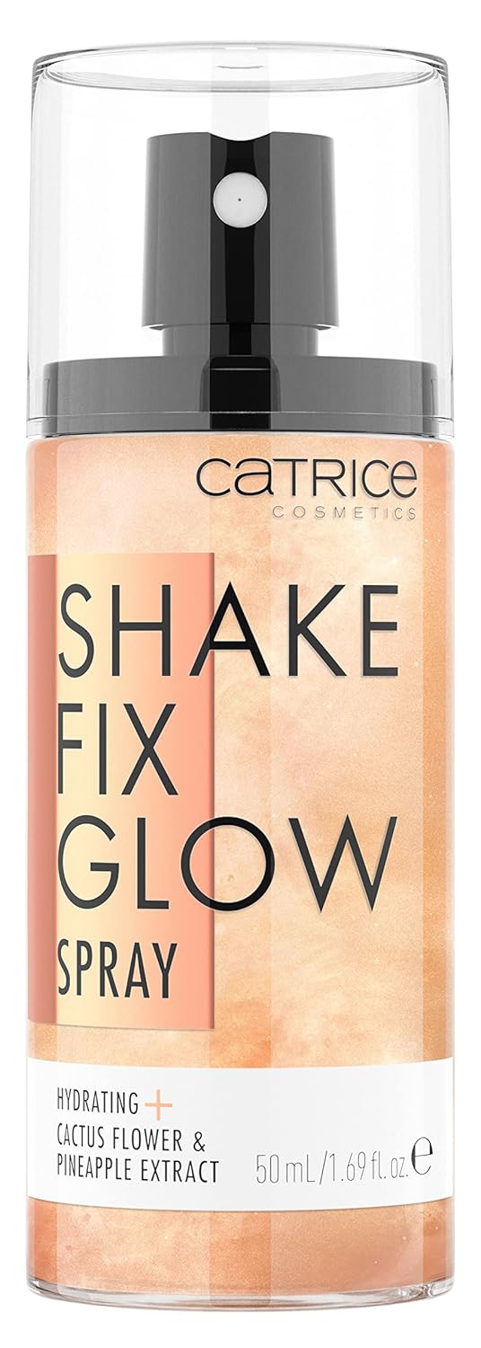 Catrice | Shake Fix Glow Spray | Sets Makeup and Hydrates Skin | Made With Cactus Blossom and Pineapple Extract | Oil Free, Paraben Free, Gluten Free | Vegan & Cruelty Free Catrice | Shake Fix Glow Spray | Sets Makeup and Hydrates Skin | Made With Cactus Blossom and Pineapple Extract | Oil Free, Paraben Free, Gluten Free | Vegan & Cruelty Free