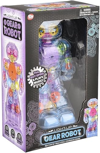 Miniatura 3 de Rhode Island Novelty Robot de engranajes iluminados de 8.5"