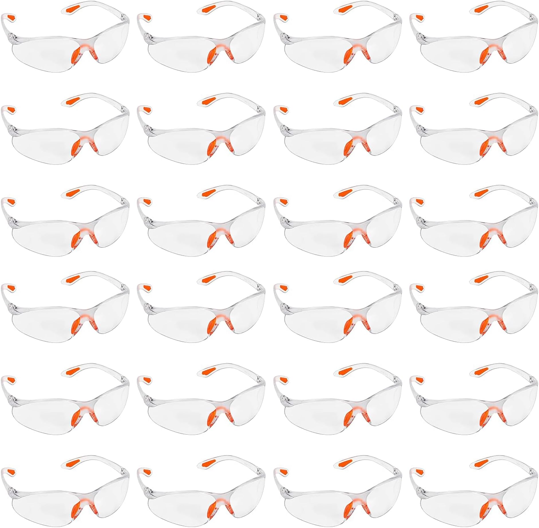 Kurtzy Clear Safety Glasses for Work - Eye Protection Glasses/Safety Goggles for Adults - Anti-Fog Protective Glasses for Work, Squash & Airsoft