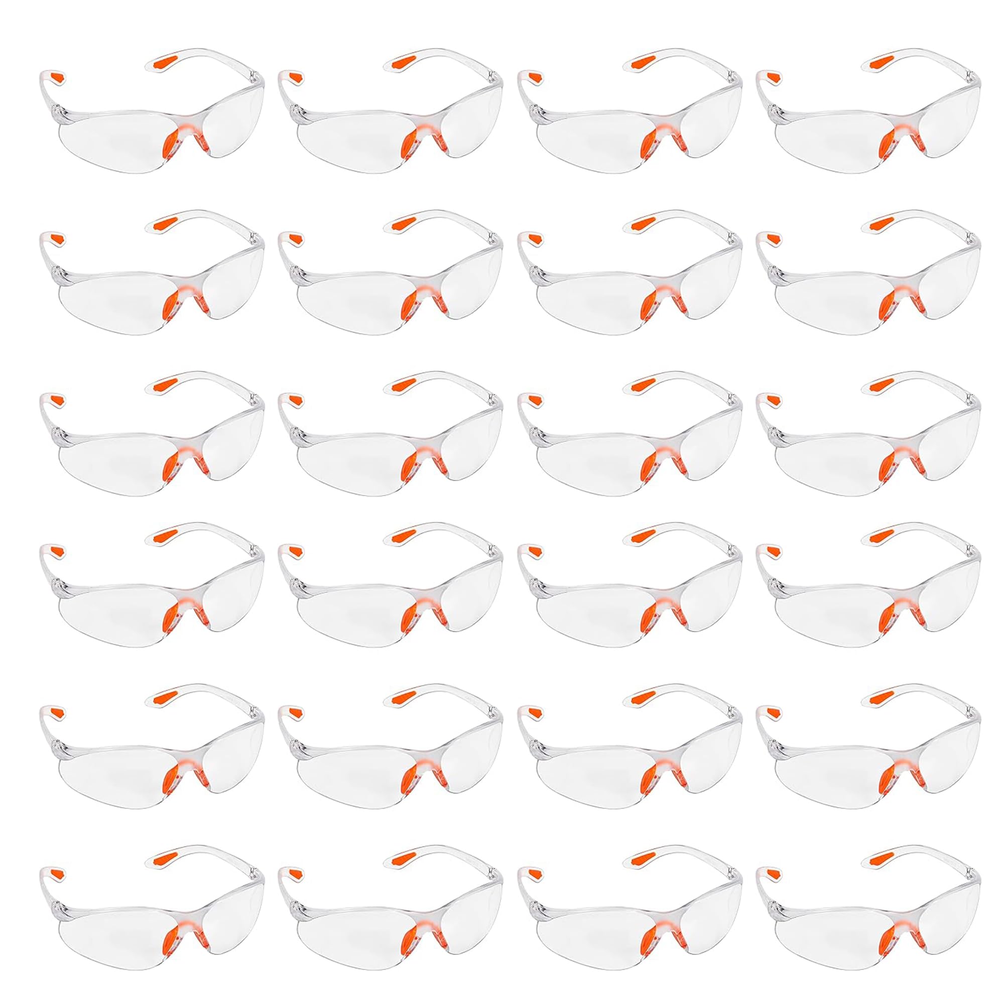 Kurtzy Clear Safety Glasses for Work - Eye Protection Glasses/Safety Goggles for Adults - Anti-Fog Protective Glasses for Work, Squash & Airsoft