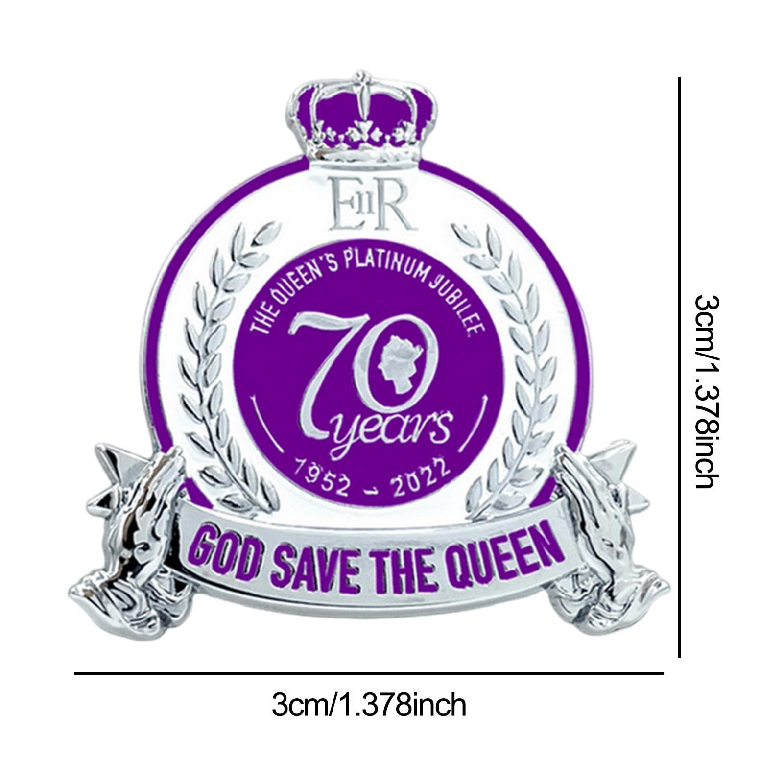 Amazon.co.jp: 2 Pcs エリザベス 2 世女王プラチナ ジュビリー