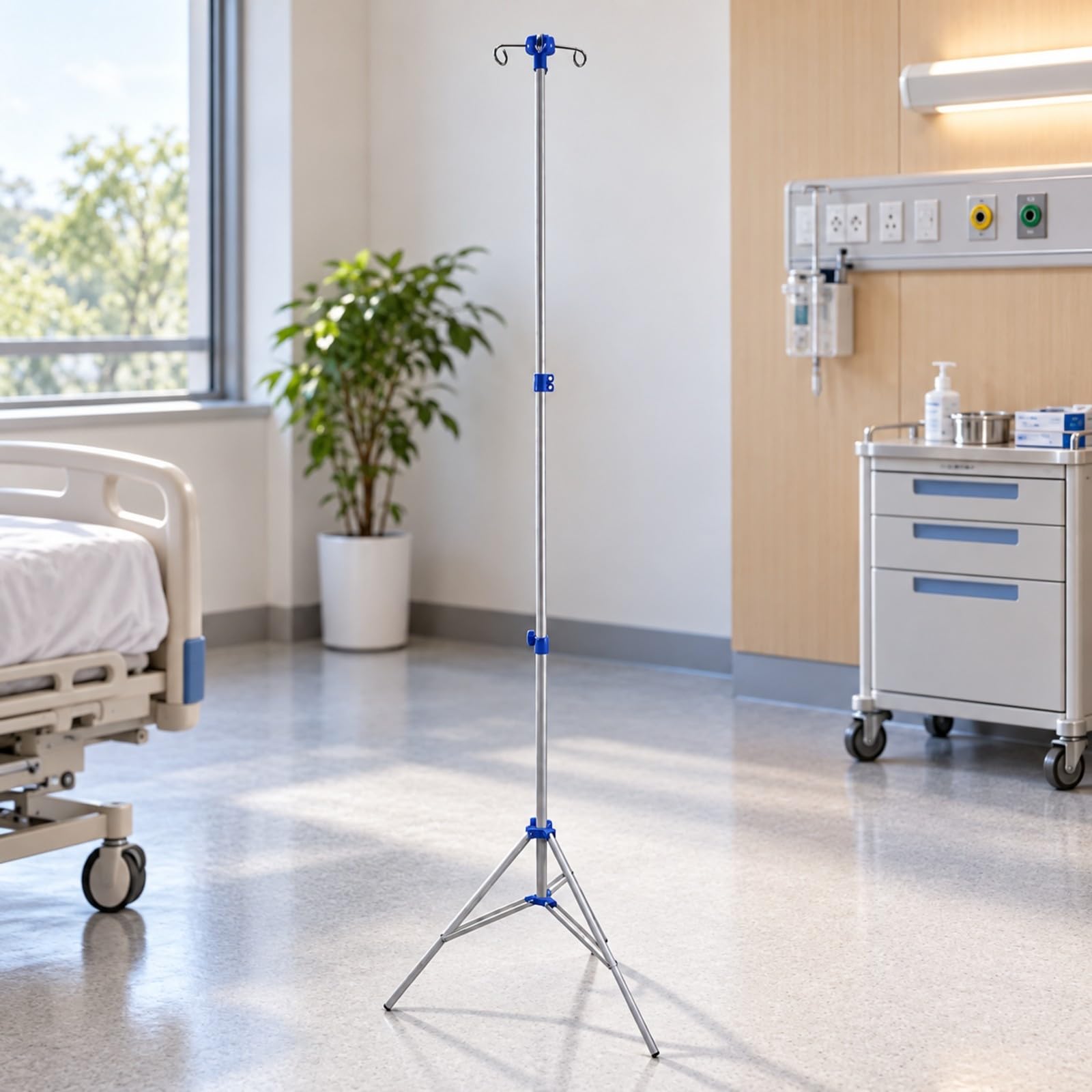 da in Acciaio Tenore di Carbonio Resistente Asta Endovenosa Pieghevole Tile Robusto per Casa, Clinica