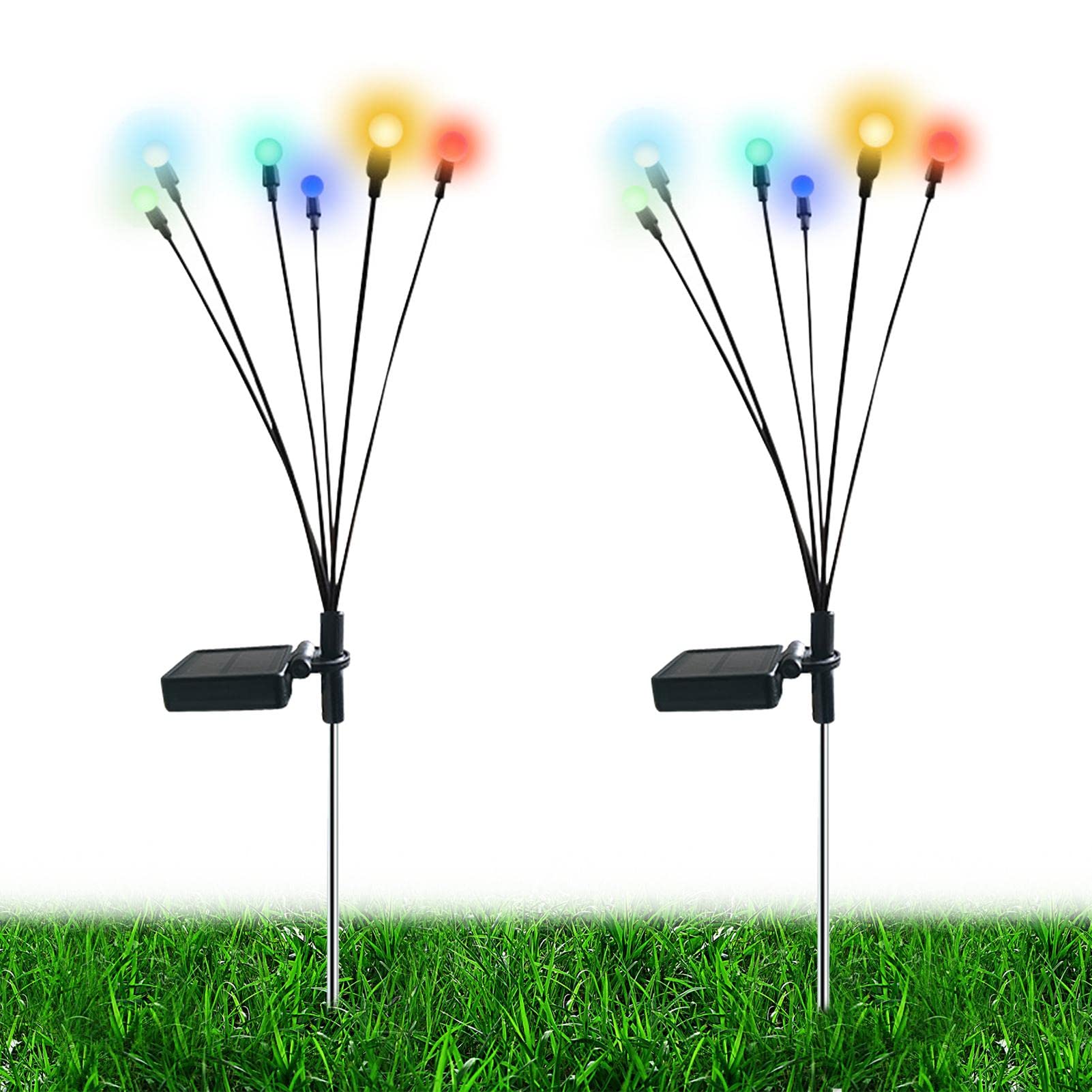 Solar Powered Firefly Lights, LED Solar Outdoor Lights, Solar Outdoor Lights, Twinkling Led Solar Solar Powered String Lights (Colorful) Yyss