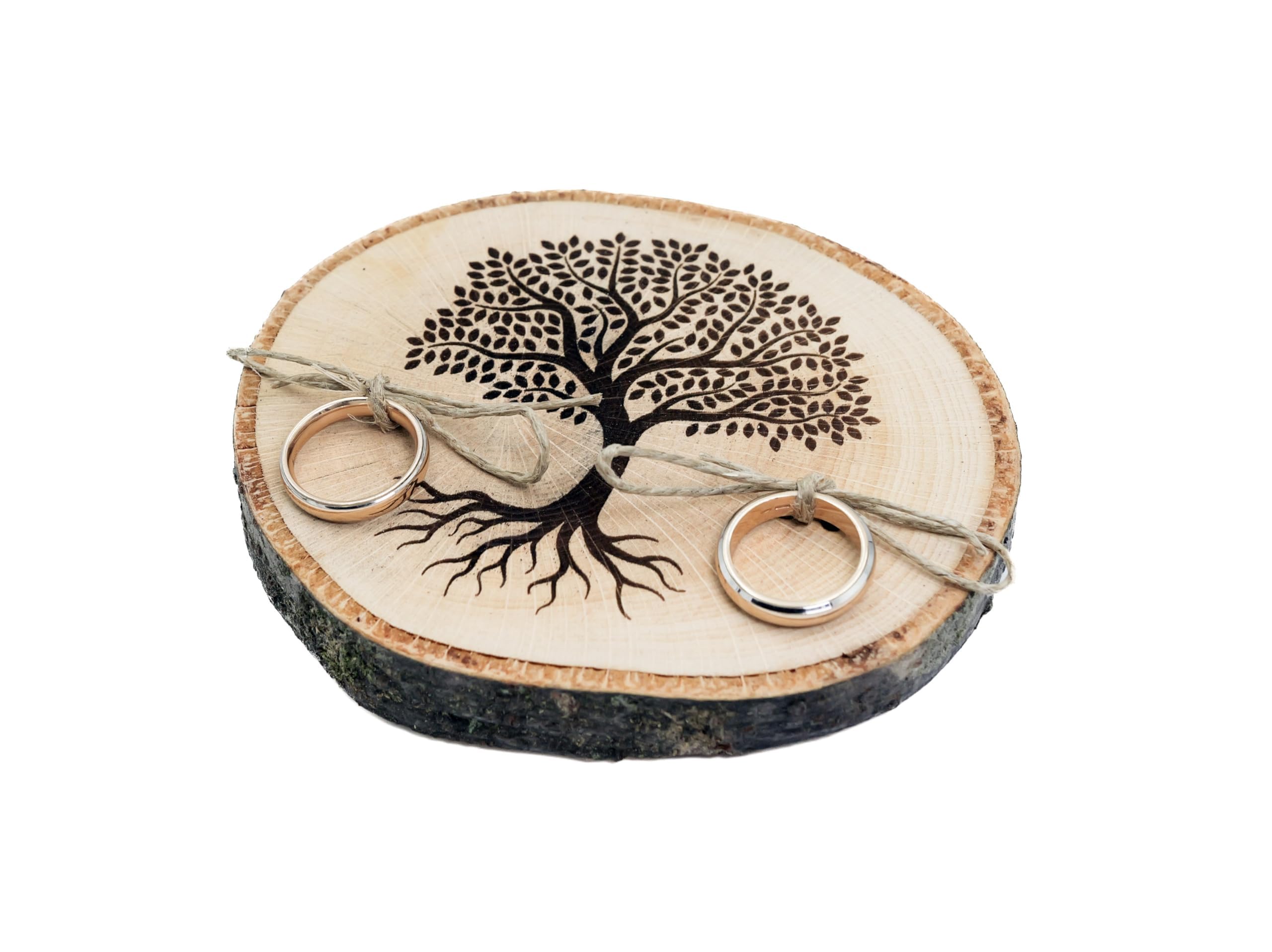 Caja de madera para alianzas de boda un regalo inolvidable con árbol de la vida