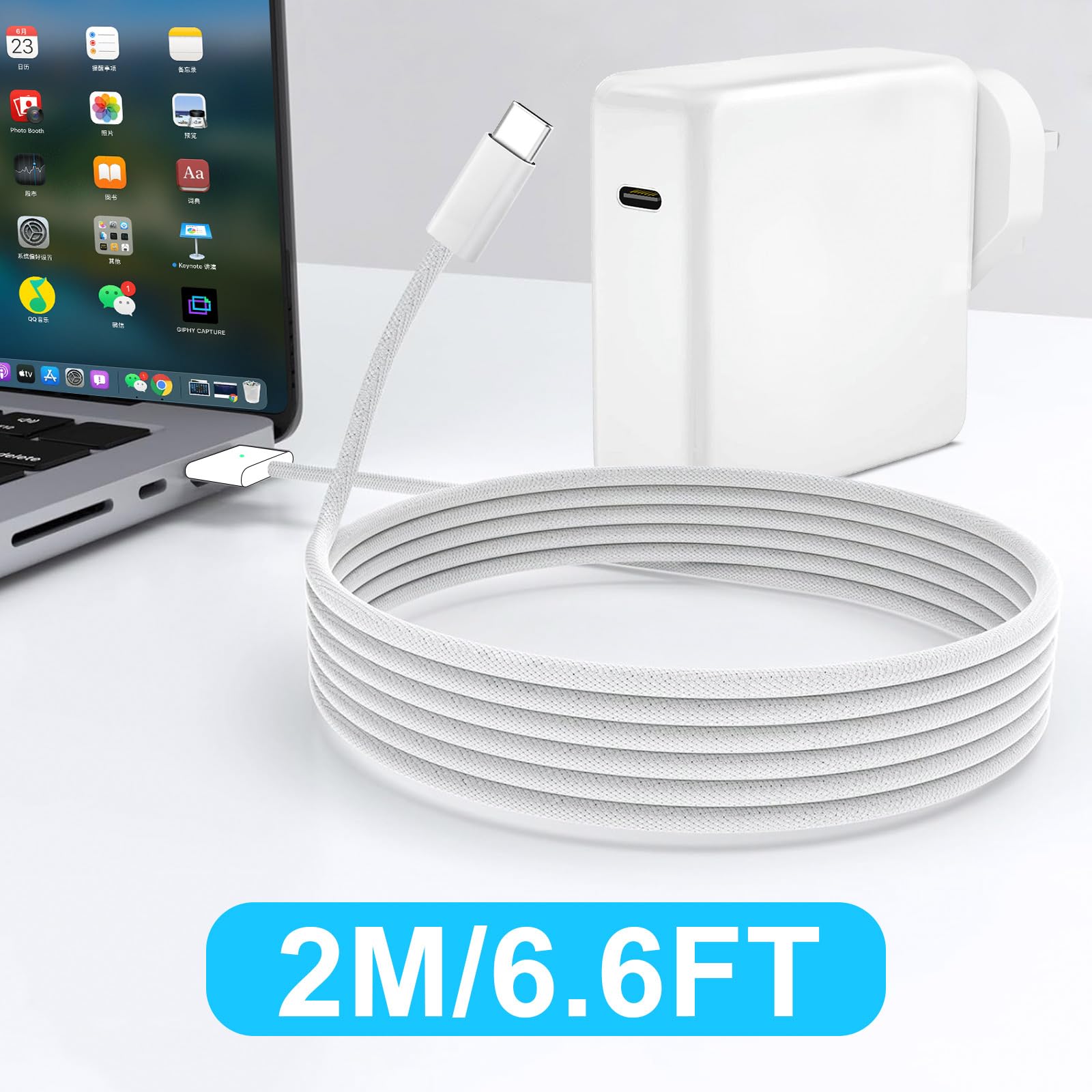 MacBook Air Pro Charger, 70W USB C to Magnetic 3 Charger M4/M3/M2