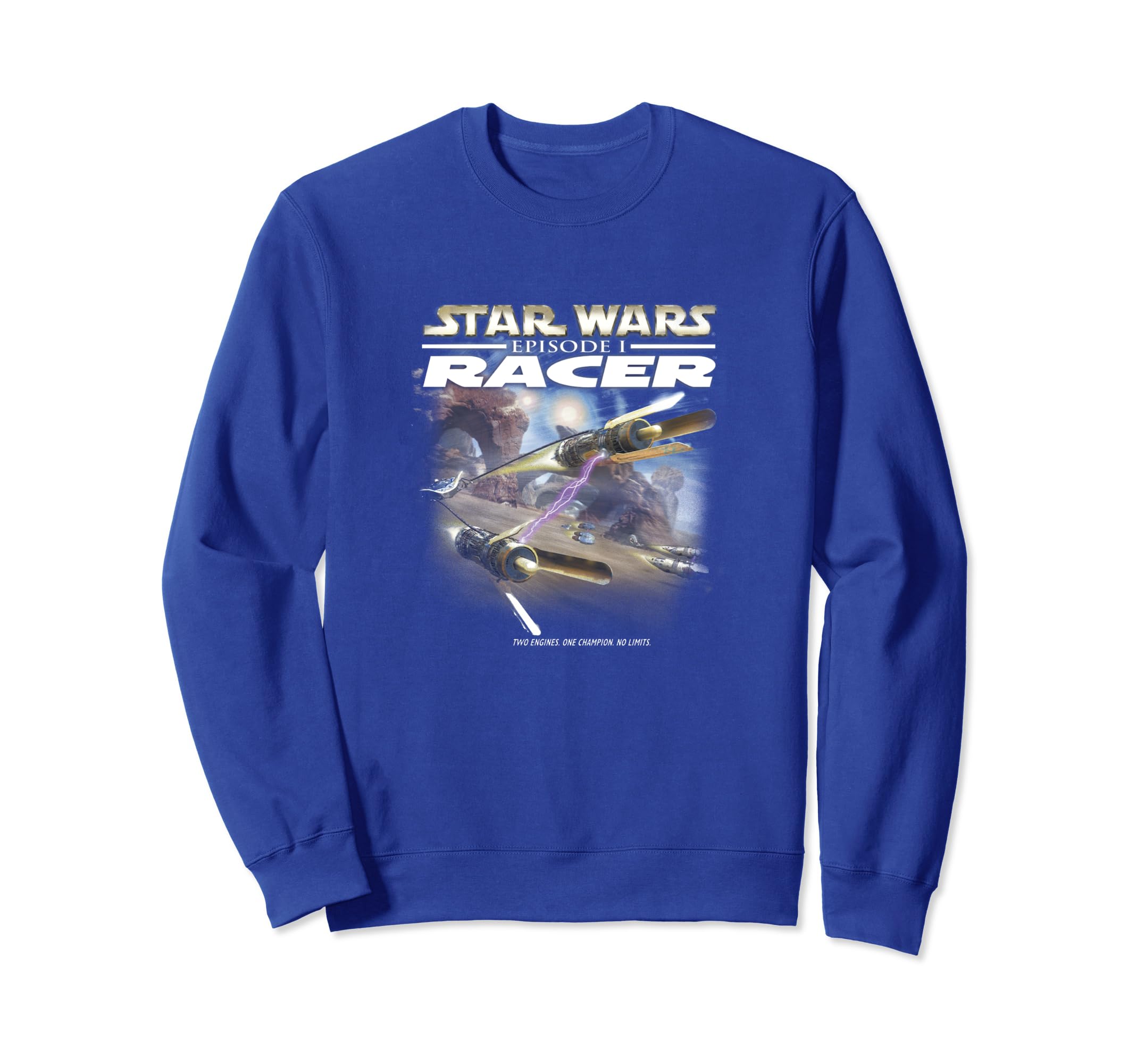 Star Wars Racer Game Cover Sweatshirt, Blue