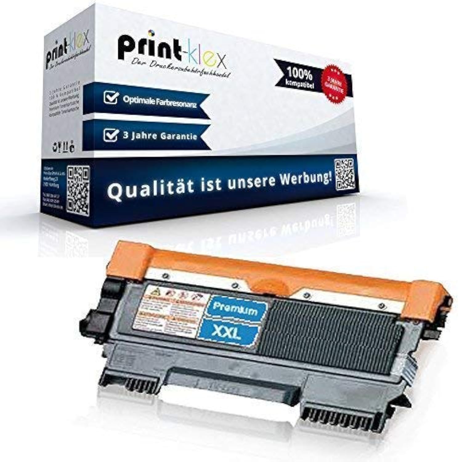 Print-Klex Tonerkartusche kompatibel für Brother MFC 7360N MFC 7362N MFC 7460DN MFC 7470D MFC 7860DN MFC 7860DW TN2220 TN-2220 TN 2220 XXL Black Premium