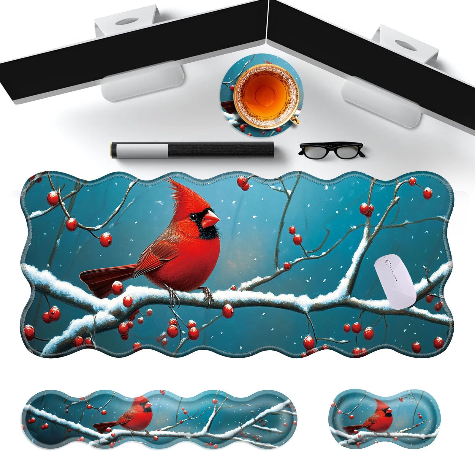Gaming Mouse Pad Wrist Rest Set - Ergonomic Comfort -12