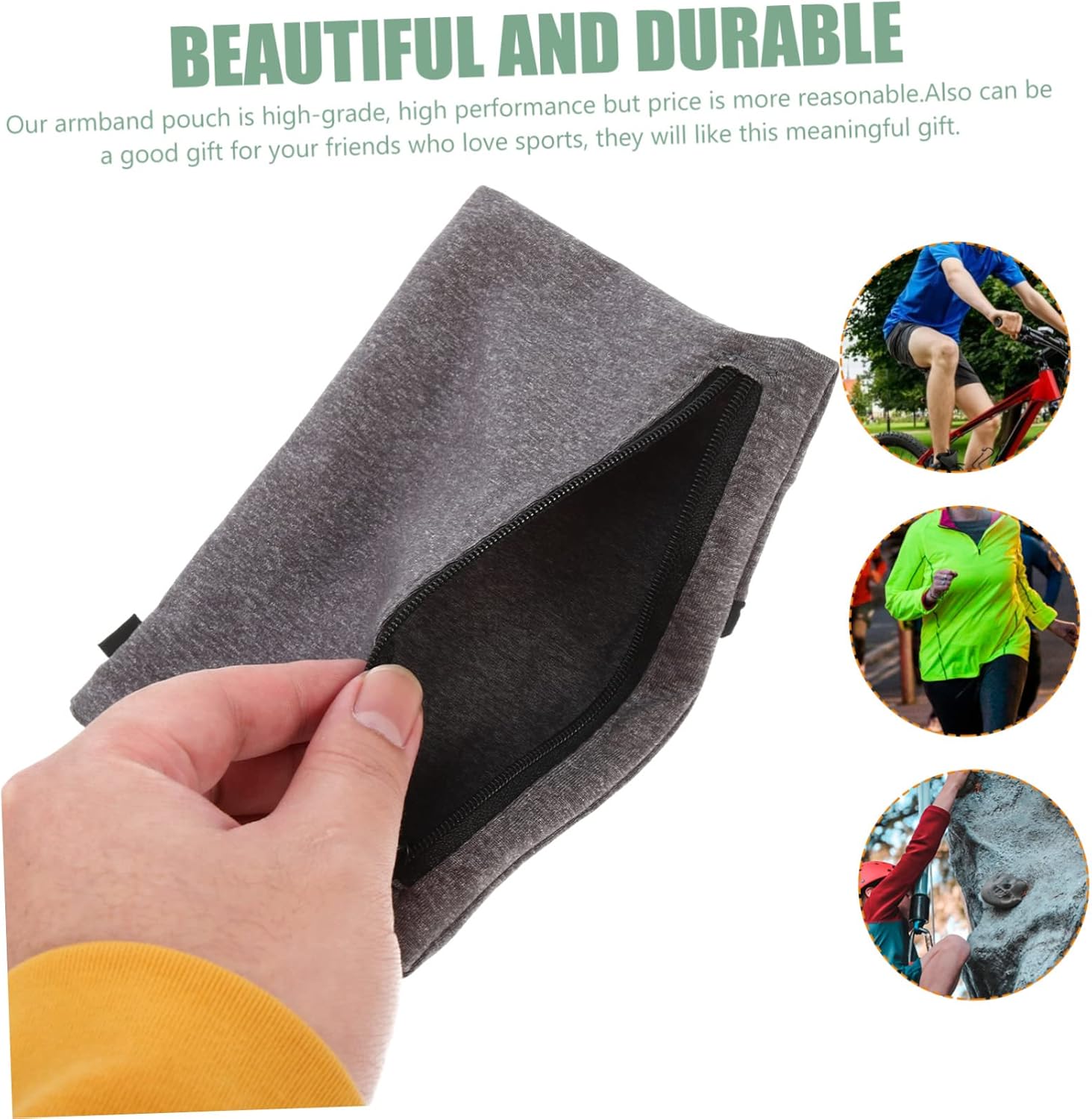 jojofuny 5pcs Workout Armband Storage Bag Breathable Arm Cover for Running Lightweight Cellphone Pouch for Outdoor Enjoyment and Exercise