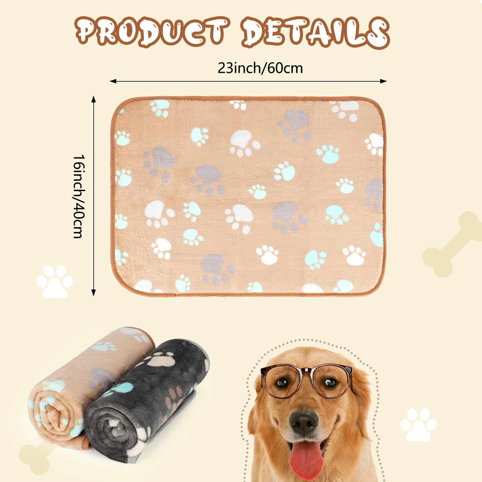 Amazon.com : YUEPET Waterproof Dog Blankets, 2 Pack Washable Dog