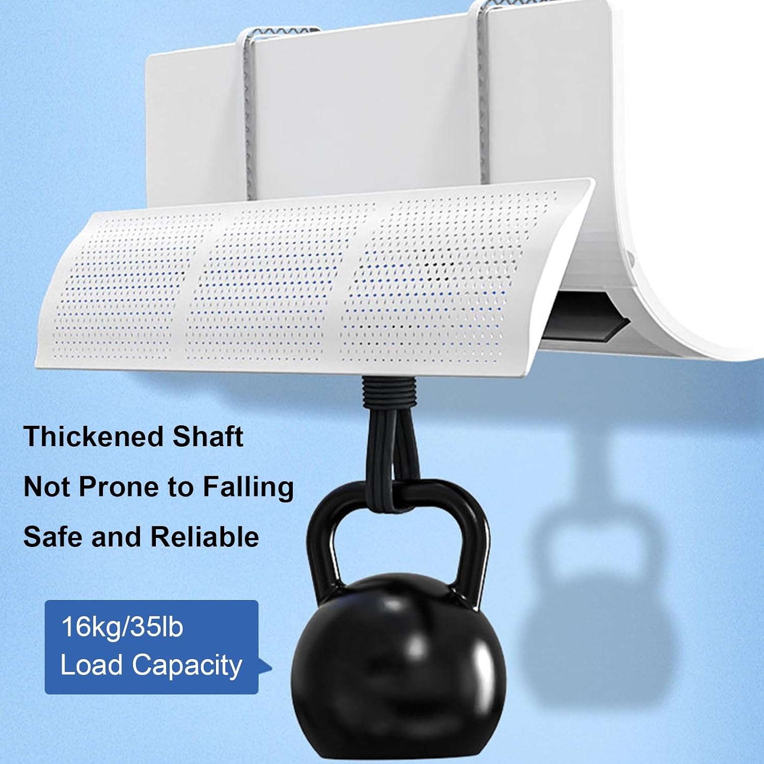 180° Adjustable Air Vent Deflector, Anti Direct Blowing Air Conditioner Deflector for Wall Units, Helps Cooling/Heating Air Circulation, Anti-Condensation(White)