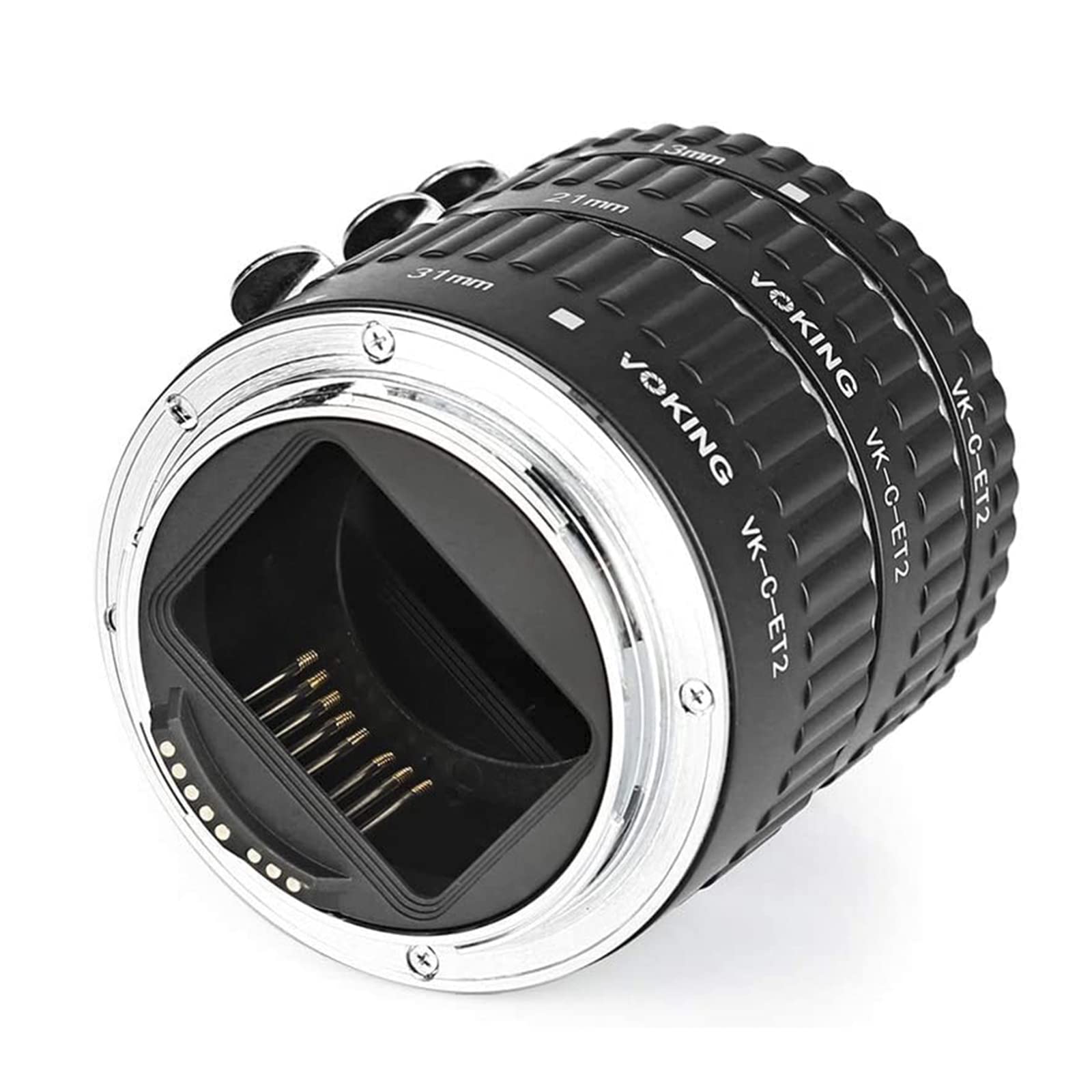 Juego de tubos de extensión macro de enfoque automático de 13 mm + 21 mm + 31 mm compatible con cámaras Canon SLR