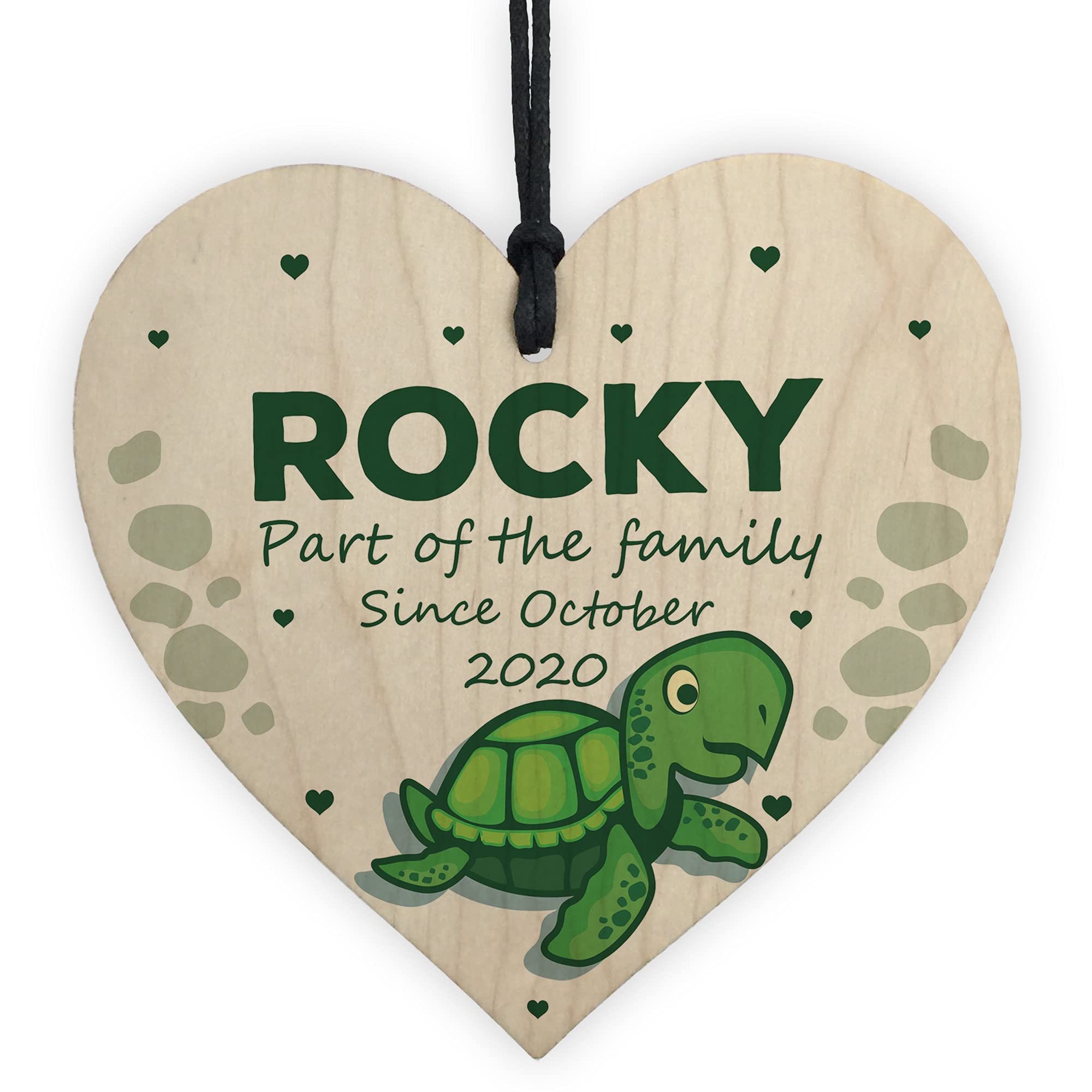 RED OCEAN Personalised Turtle House Pet Gift For Turtle Tortoise Tank Sign Keepsake