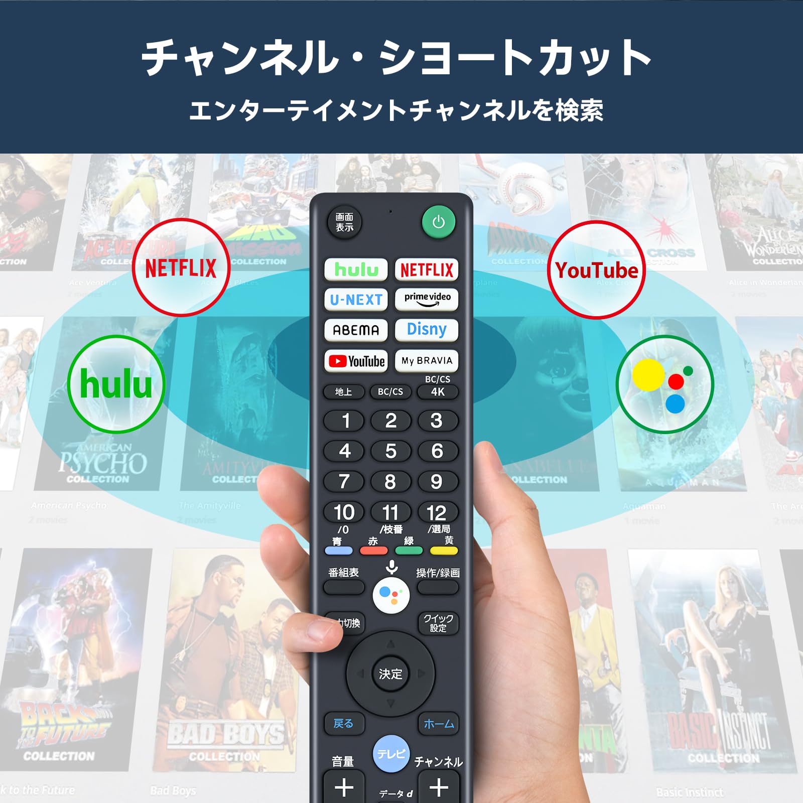 【美品】SONY KJ-43X80WK 2024年製　リモコン　4Kテレビ Amazon | テレビリモコン RMF-TX441J ソニー互換リモコン ブラビア