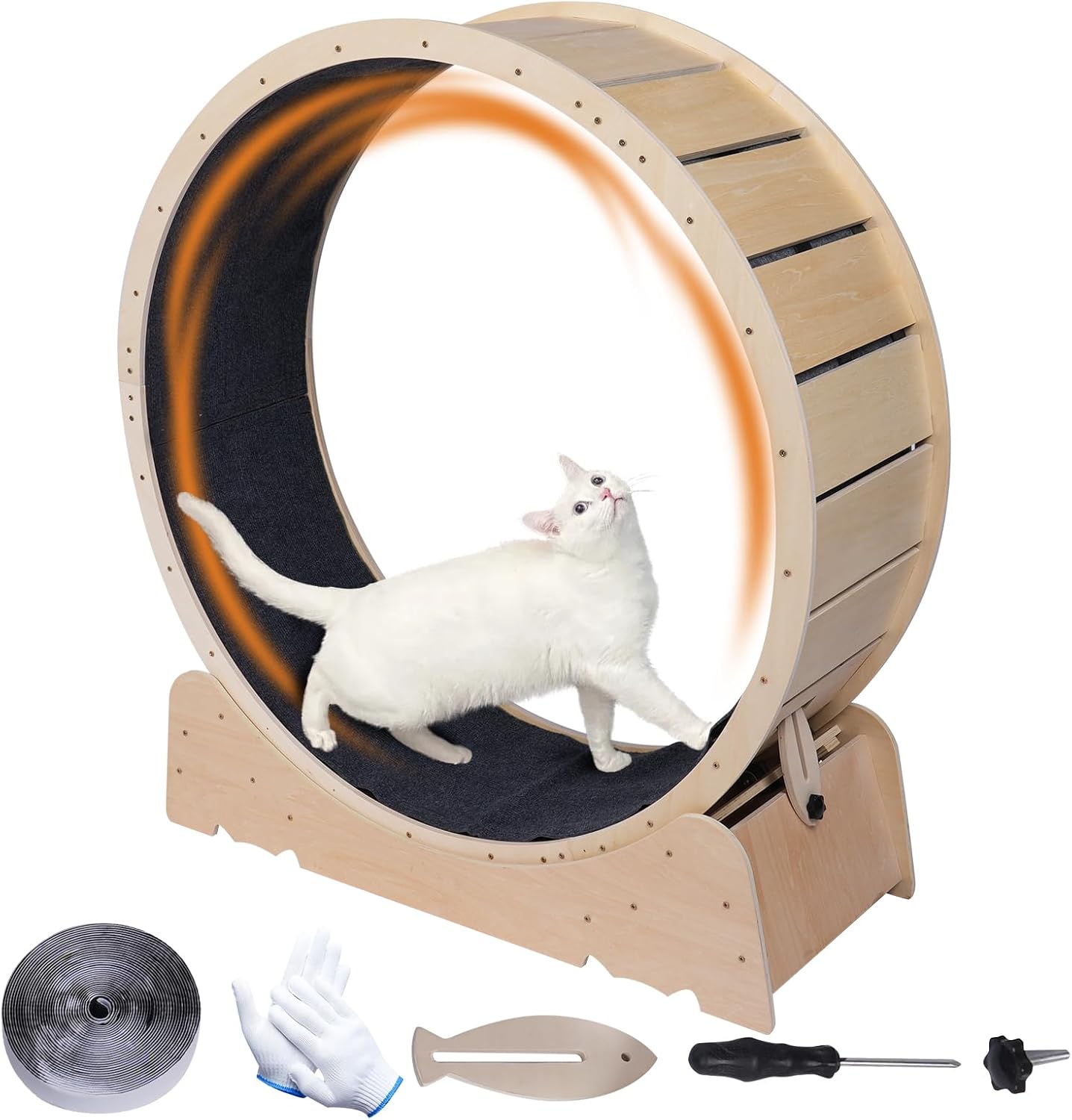Giant Cat Train Wheel 40 Inch Treadmill Exerciser for Indoor Cats L…