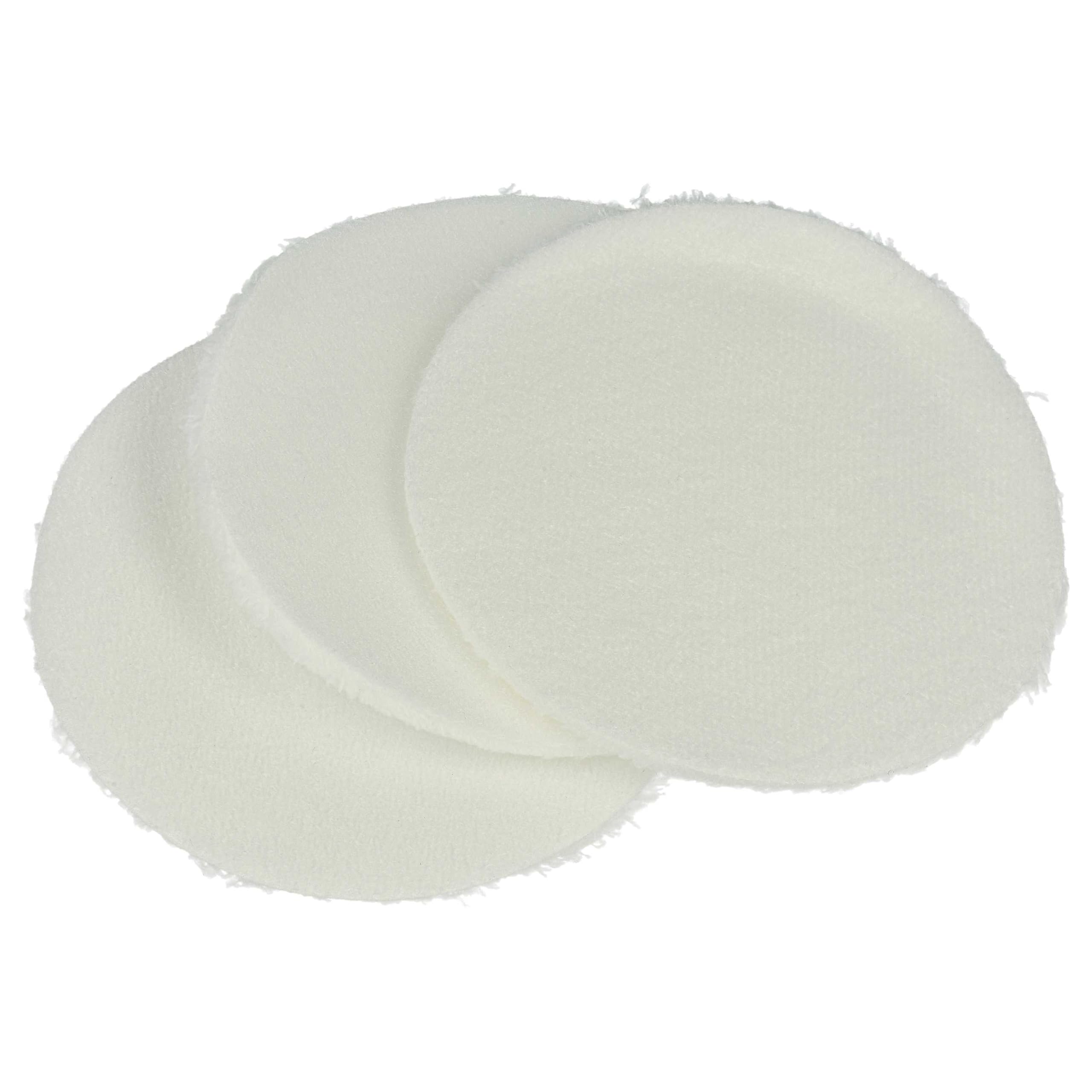 vhbw 3x tampone lucidante compatibile con Kärcher FP 303 spazzola aspirante - Set di dischi lucidanti per parquet bianco