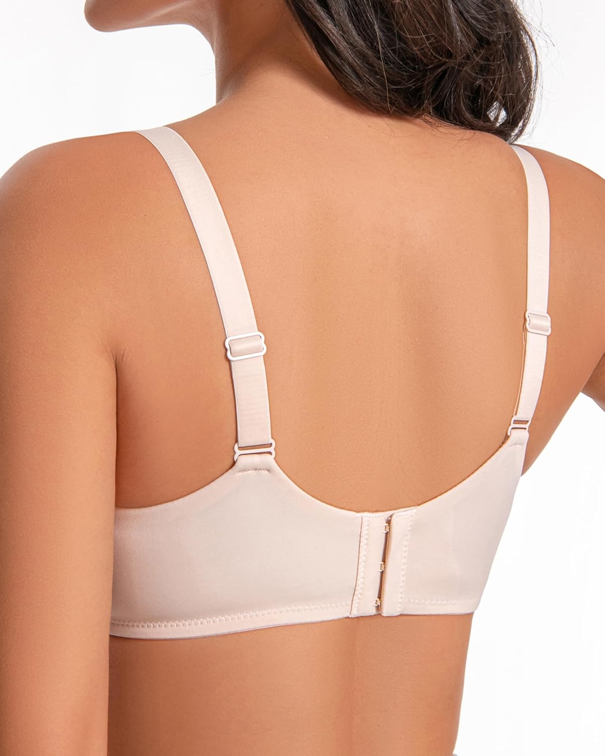 Women's Everyday Bra Underwire Lace Unpadded Push Up Bra Full Coverage for Plus Size Big Bust