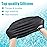 Alepo 2 Pack Kids Swim Caps for Boys Girls, Durable Silicone Swimming Cap, Age 8-15, Black&Gray