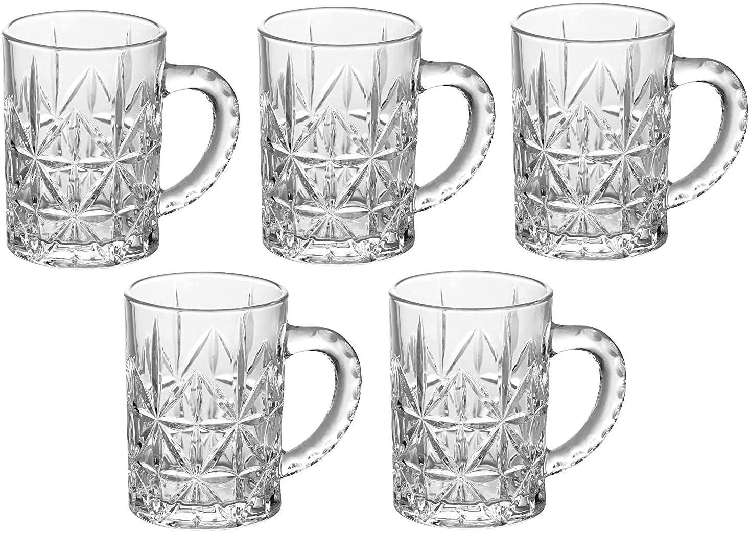 Soduku Italian Premium Design Beer Mug Pub Fun Party Entertainment Beverage Drinking Glassware Tumbler Beer Mug with Handle (400 ml, 5)