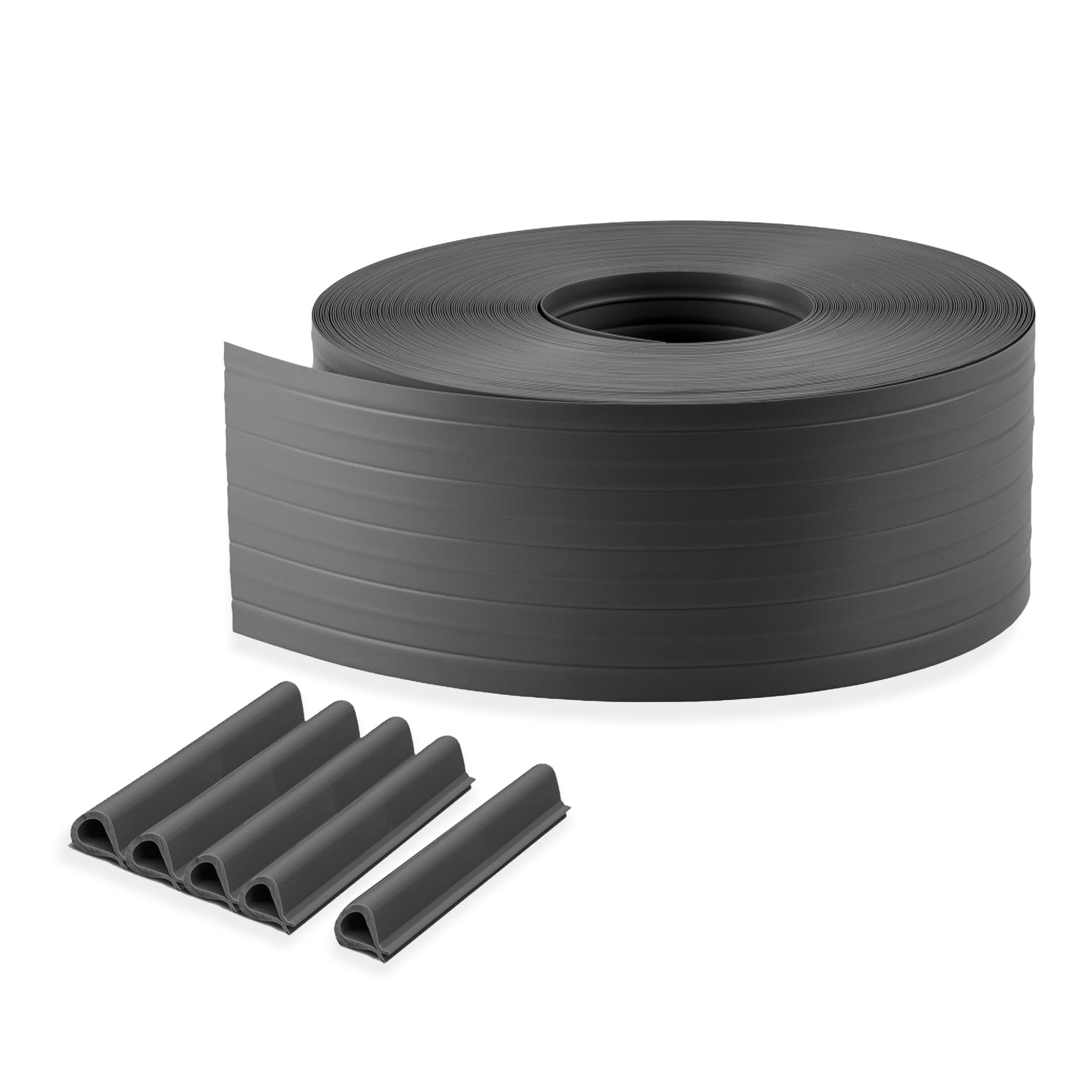 Quest Striscia Frangivista PVC 10 cm - Grafite + 20 Clip