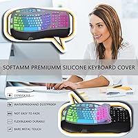 Vista 2 de Logitech K350 MK550 MK570 MK570 - Funda protectora de teclado de silicona colorida para teclado ergonómico Logitech K350 MK550 MK570, accesorios