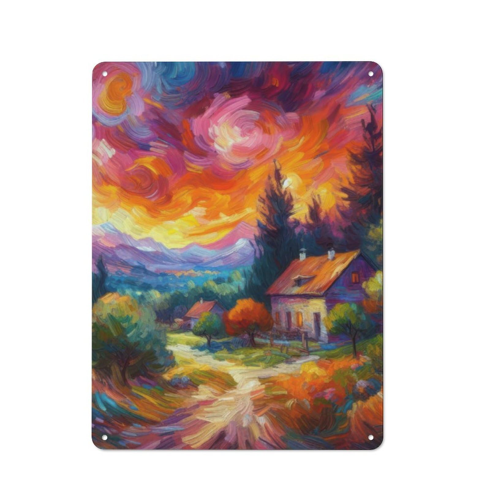 Nostalgic Painting V9 Decorative Tin Plaque 40x30cm, Classic Pub Decor for Diner, Restaurant, Shed Or Kitchen
