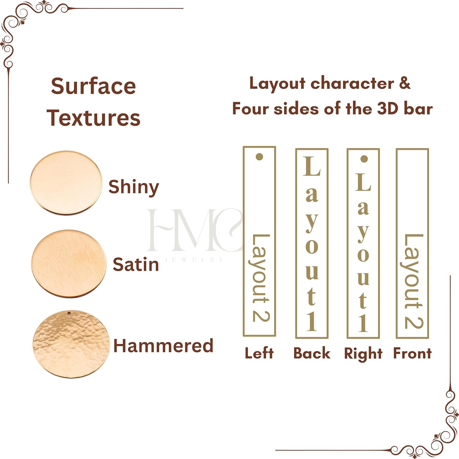 HotMixCold 4 Sided Name Bar Necklace Personalized in 14K Gold fill or 925 Sterling Silver or 14K Rose Gold Fill - Image 5