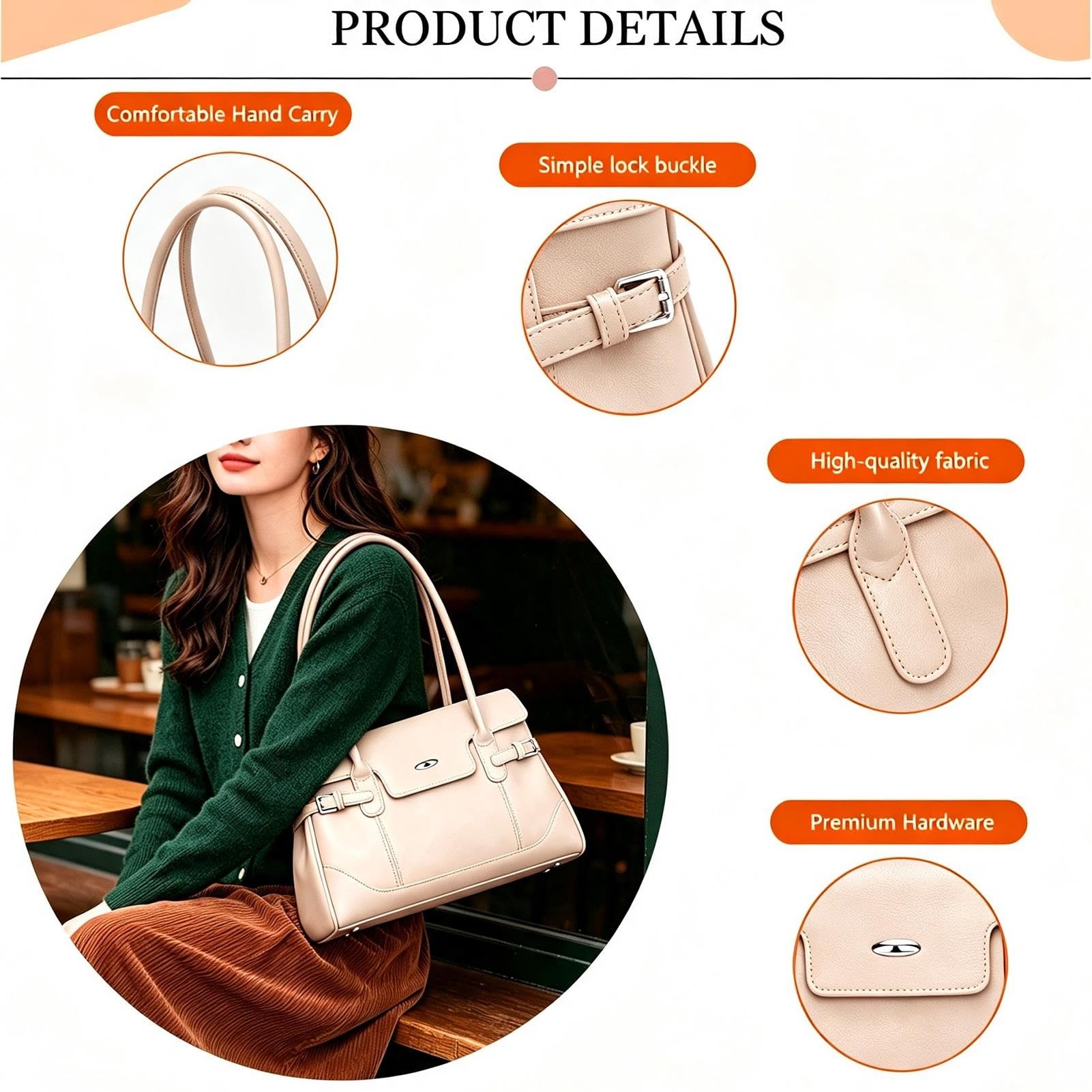LY&SQ Set Borsa Tote per Donna Borse a Mano e Portafogli in Pelle Pu | Spose a Spalla Donna Morbide, Borsa a Mano con Manico Superiore e Set Porta Carte per Lavoro e Uso Quotidiano